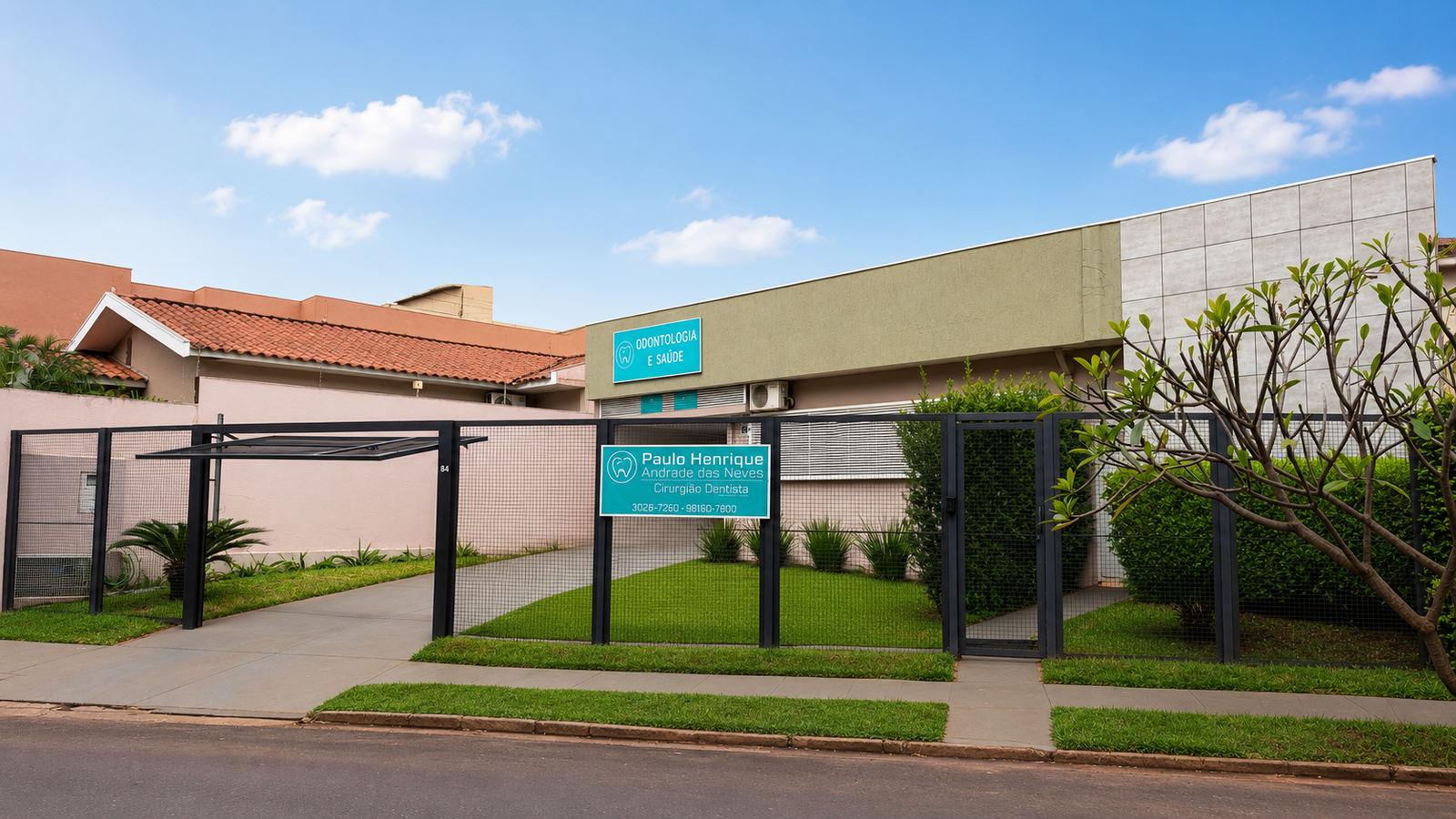 Fachada da clínica odontológica do Dr. Paulo Henrique em Ourinhos-SP